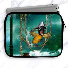 Funny Pirate Parrot With Hat Apple Ipad 2/3/4 Zipper Cases by FantasyWorld7