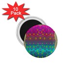 Years Of Peace Living In A Paradise Of Calm And Colors 1.75  Magnets (10 pack)  Front