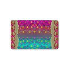 Years Of Peace Living In A Paradise Of Calm And Colors Magnet (name Card) by pepitasart