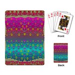 Years Of Peace Living In A Paradise Of Calm And Colors Playing Card Back