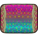 Years Of Peace Living In A Paradise Of Calm And Colors Fleece Blanket (Mini) 35 x27  Blanket