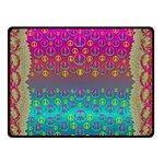 Years Of Peace Living In A Paradise Of Calm And Colors Double Sided Fleece Blanket (Small)  45 x34  Blanket Front