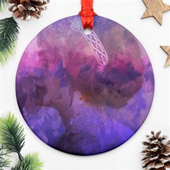 Ultra Violet Dream Girl Ornament (round) by NouveauDesign