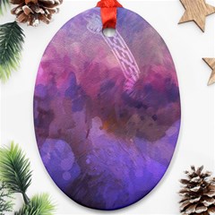 Ultra Violet Dream Girl Ornament (oval) by NouveauDesign