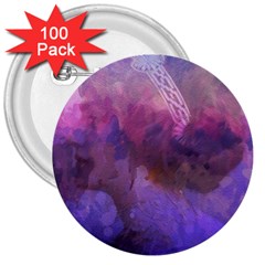 Ultra Violet Dream Girl 3  Buttons (100 Pack)  by NouveauDesign