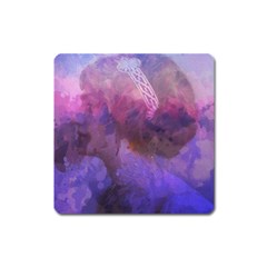 Ultra Violet Dream Girl Square Magnet by NouveauDesign