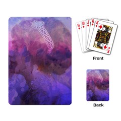 Ultra Violet Dream Girl Playing Card by NouveauDesign