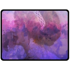 Ultra Violet Dream Girl Fleece Blanket (large)  by NouveauDesign