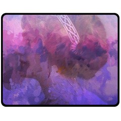 Ultra Violet Dream Girl Fleece Blanket (medium)  by NouveauDesign