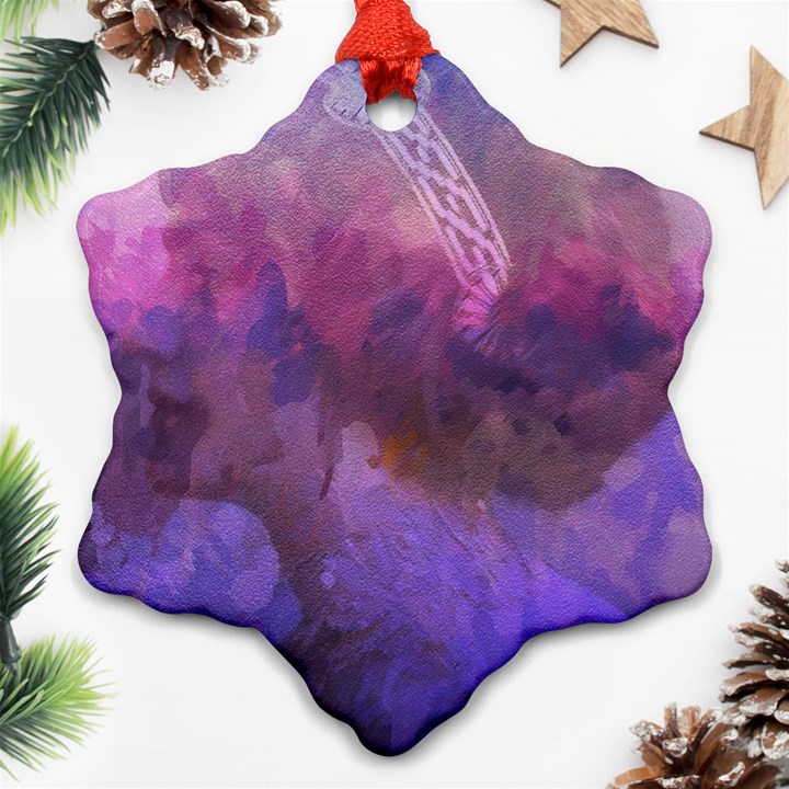 Ultra violet dream girl Ornament (Snowflake)