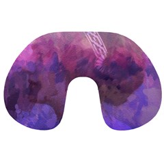 Ultra Violet Dream Girl Travel Neck Pillows by NouveauDesign