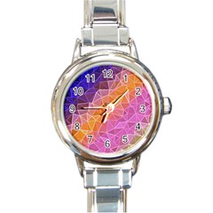 Crystalized Rainbow Round Italian Charm Watch by NouveauDesign