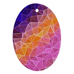 Crystalized Rainbow Ornament (oval) by NouveauDesign