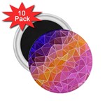 crystalized rainbow 2.25  Magnets (10 pack)  Front