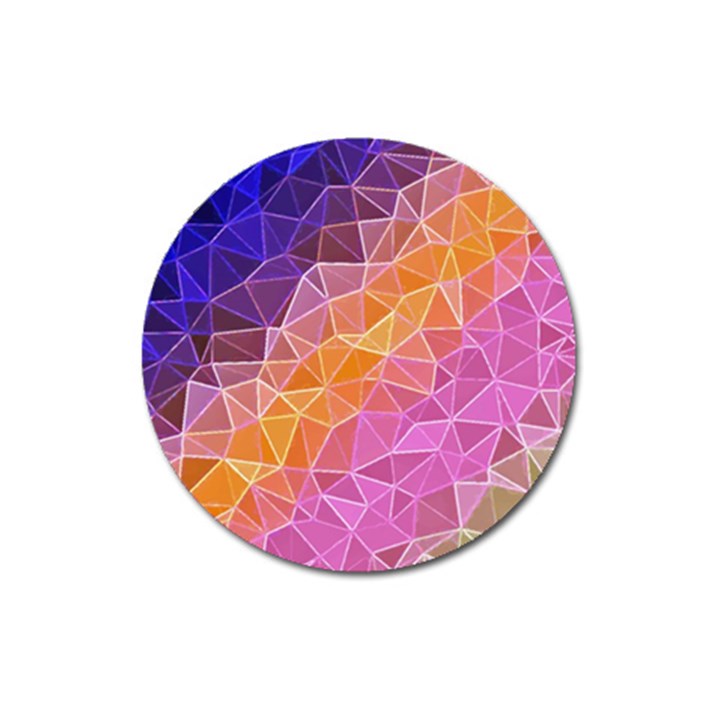 crystalized rainbow Magnet 3  (Round)