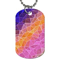 Crystalized Rainbow Dog Tag (two Sides) by NouveauDesign