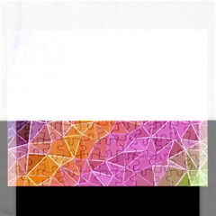 crystalized rainbow Rectangular Jigsaw Puzzl