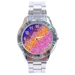 crystalized rainbow Stainless Steel Analogue Watch Front