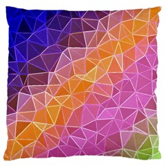 crystalized rainbow Large Cushion Case (Two Sides)