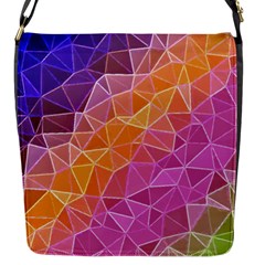 crystalized rainbow Flap Messenger Bag (S)