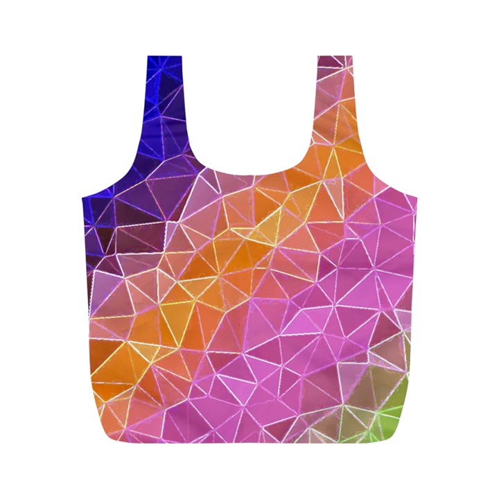 crystalized rainbow Full Print Recycle Bags (M) 