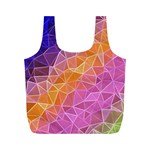 crystalized rainbow Full Print Recycle Bags (M)  Back