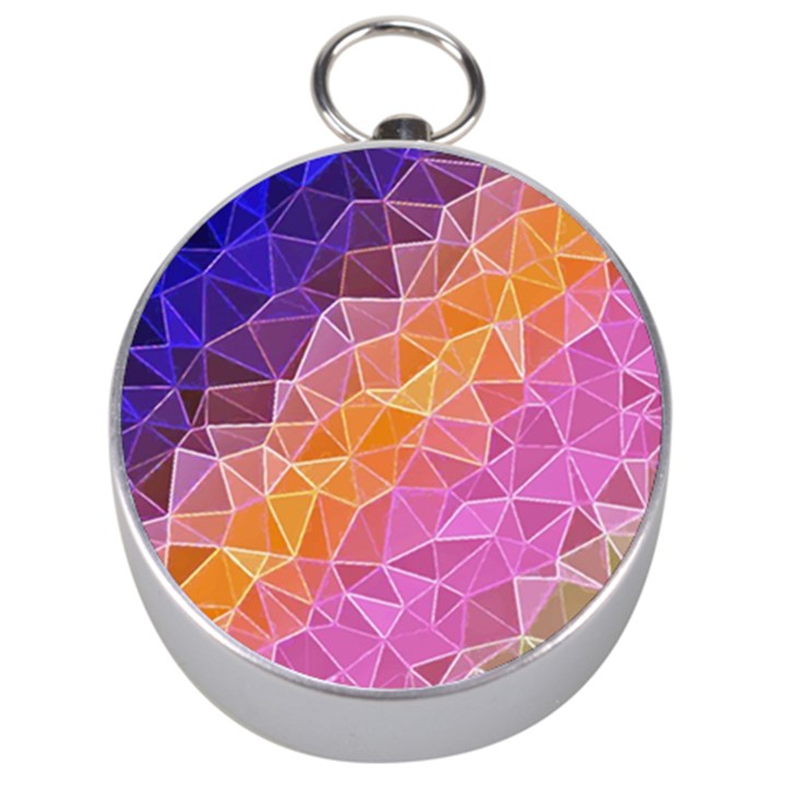 crystalized rainbow Silver Compasses