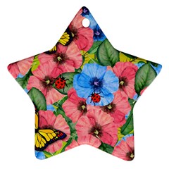 Floral Scene Ornament (star) by linceazul