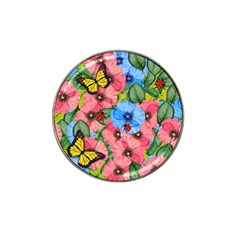 Floral Scene Hat Clip Ball Marker (10 Pack) by linceazul