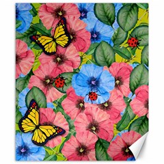 Floral Scene Canvas 8  X 10  by linceazul