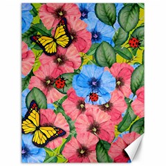 Floral Scene Canvas 12  X 16   by linceazul