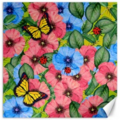 Floral Scene Canvas 20  X 20   by linceazul