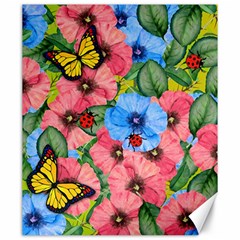 Floral Scene Canvas 20  X 24   by linceazul