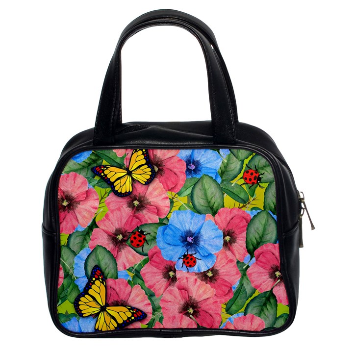 Floral scene Classic Handbags (2 Sides)