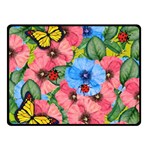 Floral scene Fleece Blanket (Small) 50 x40  Blanket Front