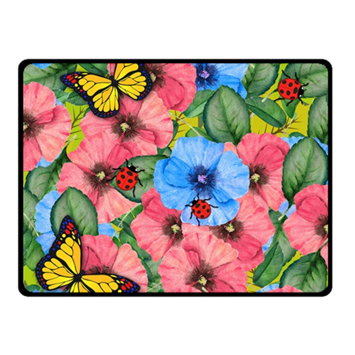 Floral scene Fleece Blanket (Small)