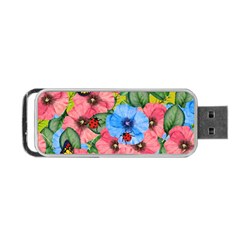 Floral Scene Portable Usb Flash (one Side) by linceazul