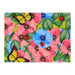 Floral Scene Double Sided Flano Blanket (mini)  by linceazul