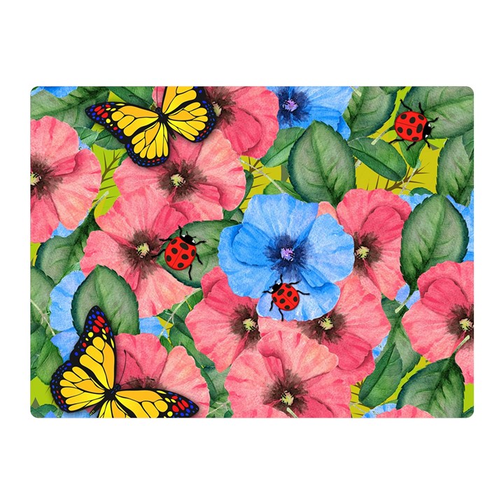 Floral scene Double Sided Flano Blanket (Mini) 