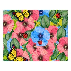 Floral Scene Double Sided Flano Blanket (large)  by linceazul