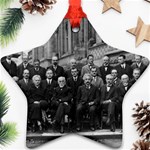 1927 Solvay Conference on Quantum Mechanics Ornament (Star) Front