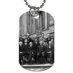 1927 Solvay Conference On Quantum Mechanics Dog Tag (two Sides) by thearts