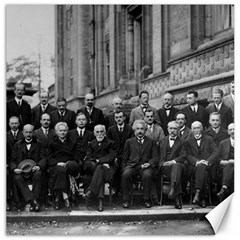 1927 Solvay Conference On Quantum Mechanics Canvas 16  X 16   by thearts