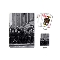 1927 Solvay Conference On Quantum Mechanics Playing Cards (mini)  by thearts