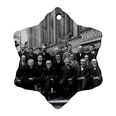 1927 Solvay Conference On Quantum Mechanics Ornament (snowflake) by thearts