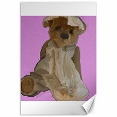 Ginger The Teddy Bear, By Julie Grimshaw 2018 Canvas 24  X 36  by JULIEGRIMSHAWARTS