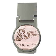 Original Design, Join Or Die, Benjamin Franklin Political Cartoon Money Clips (round)  by thearts