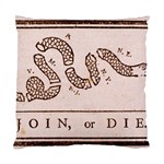 Original Design, Join or Die, Benjamin Franklin Political Cartoon Standard Cushion Case (One Side) Front