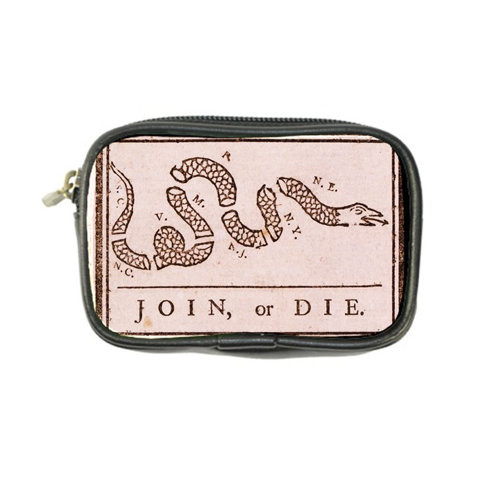 Original Design, Join or Die, Benjamin Franklin Political Cartoon Coin Purse