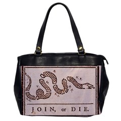 Original Design, Join Or Die, Benjamin Franklin Political Cartoon Office Handbags by thearts